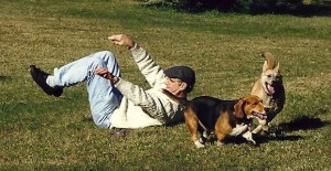 Dad and dogs